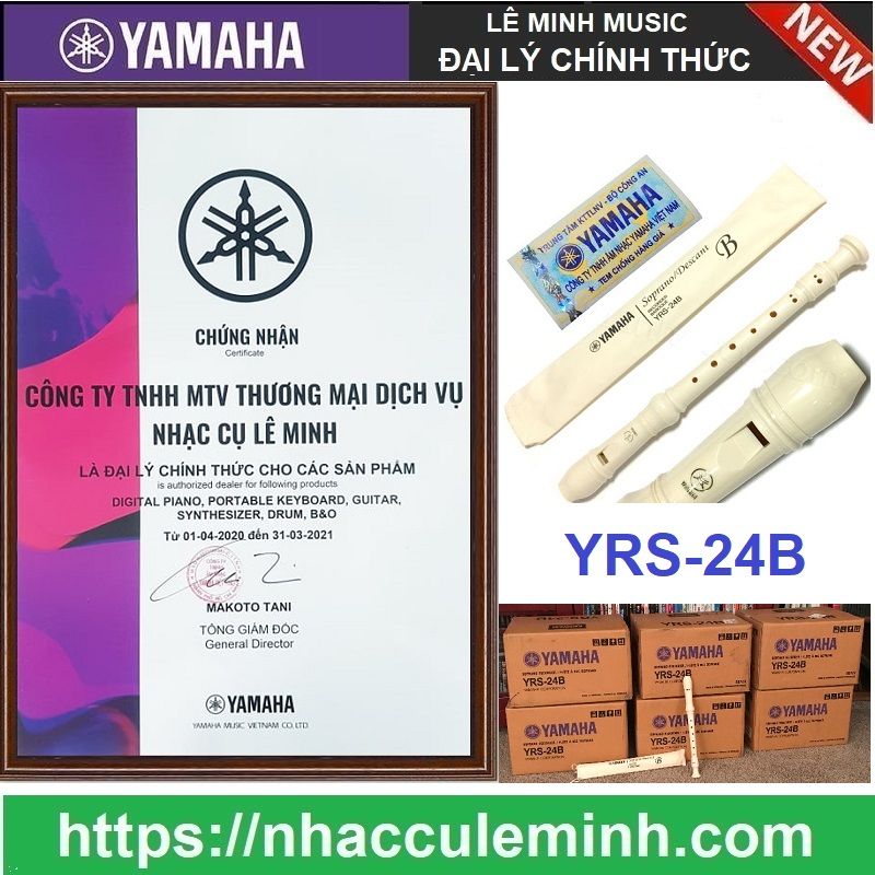 Sáo Recorder Yamaha YRS 24B và YRS23