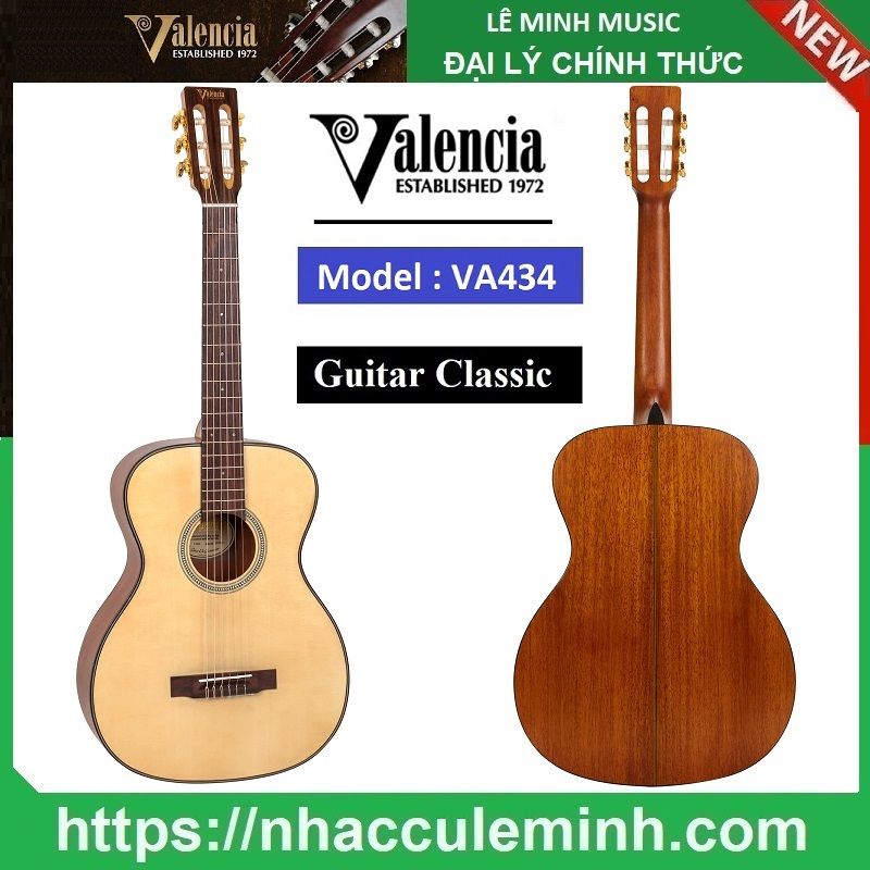 Đàn Guitar Acoustic Classic Valencia VA434