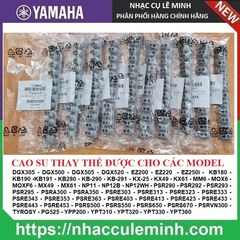 Cao su Phím Đàn Organ Yamaha Dòng DGX305 - DGX500 - DGX505 - DGX520 - PSR290 - PSR292 - PSR293 - PSRE443 ...