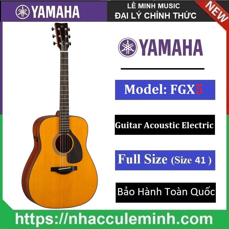 Guitar Acoustic Yamaha Dòng FG3/FS3/FG5/FS5/FGX3/FSX3/FGX5/FSX5
