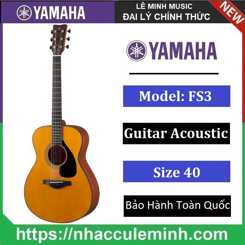 Guitar Acoustic Yamaha Dòng FG3/FS3/FG5/FS5/FGX3/FSX3/FGX5/FSX5