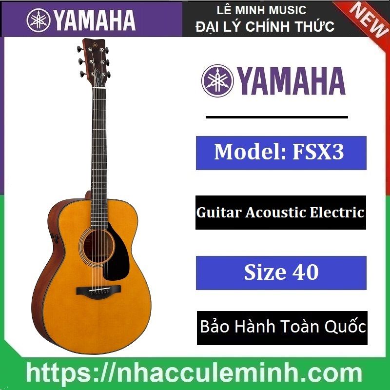 Guitar Acoustic Yamaha Dòng FG3/FS3/FG5/FS5/FGX3/FSX3/FGX5/FSX5