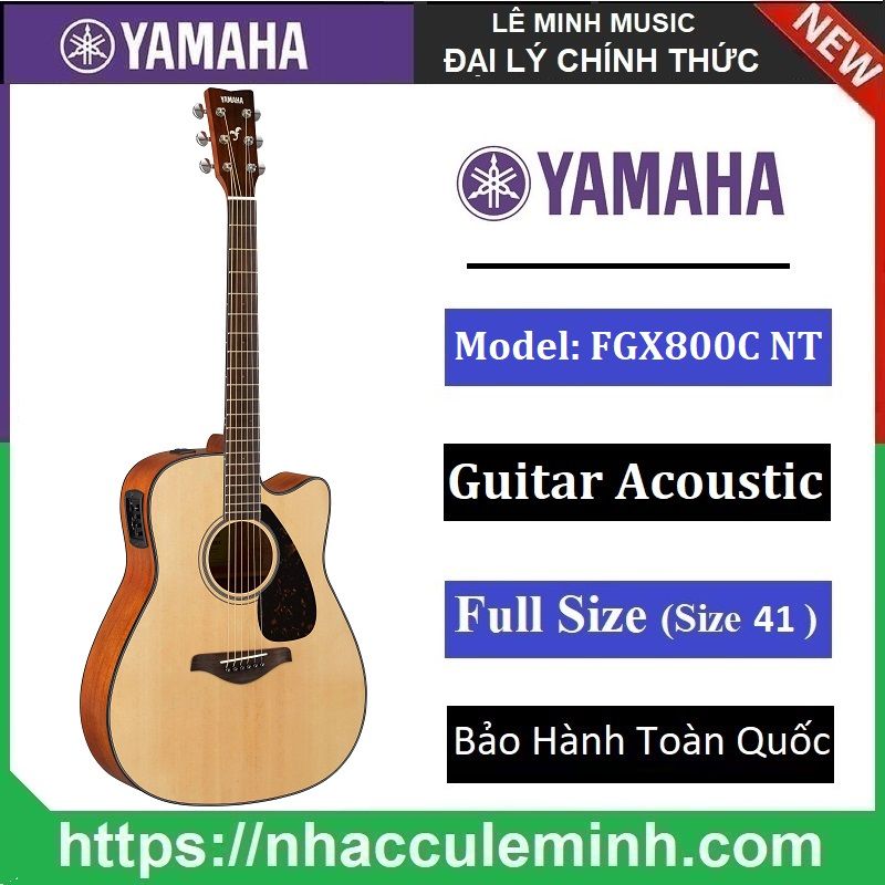 Đàn Guitar Acoustic Yamaha FGX800C NT
