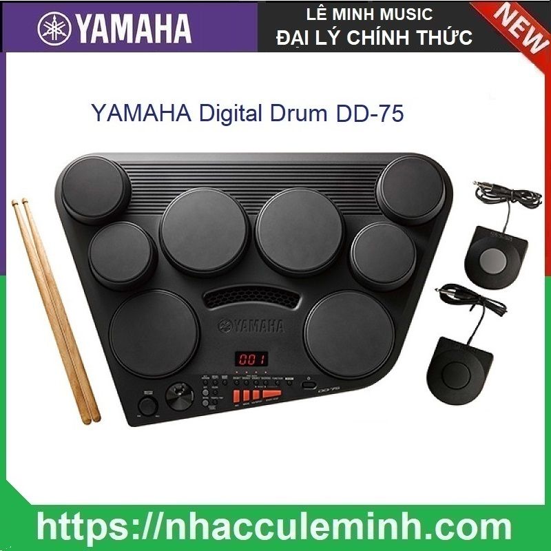 Trống Điện Yamaha DD75 trưng bày