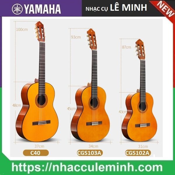 Đàn guitar Classic Yamaha CGS103A Size 3/4
