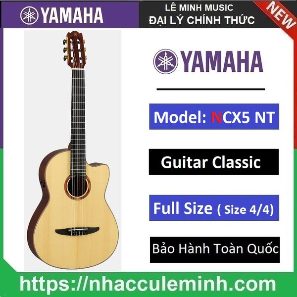 Đàn Guitar Classic Yamaha Có Pickup NCX5 NT
