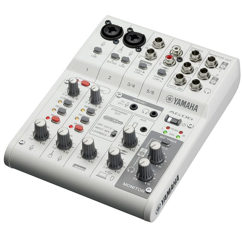 Bàn Trộn Mixer Livestream Yamaha AG06 MK2 W