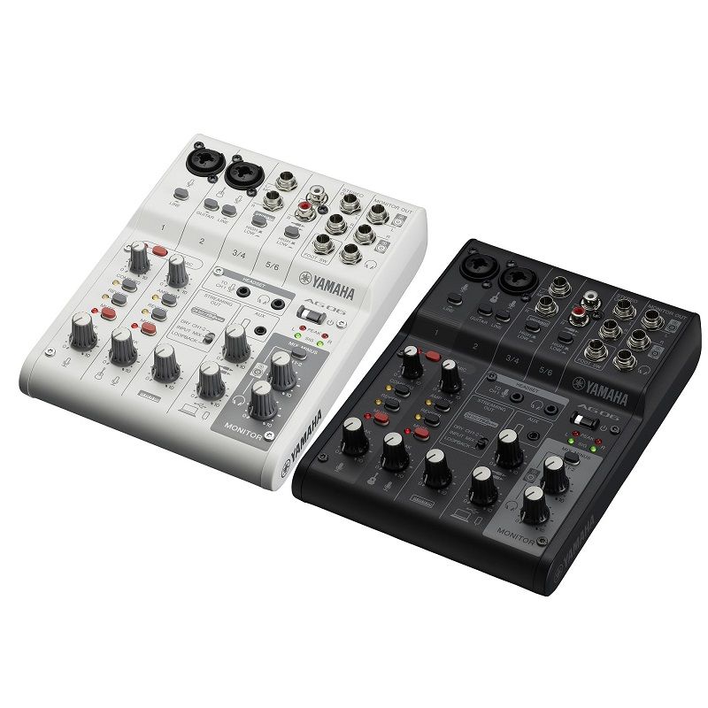 Bàn Trộn Mixer Livestream Yamaha AG06 MK2 W