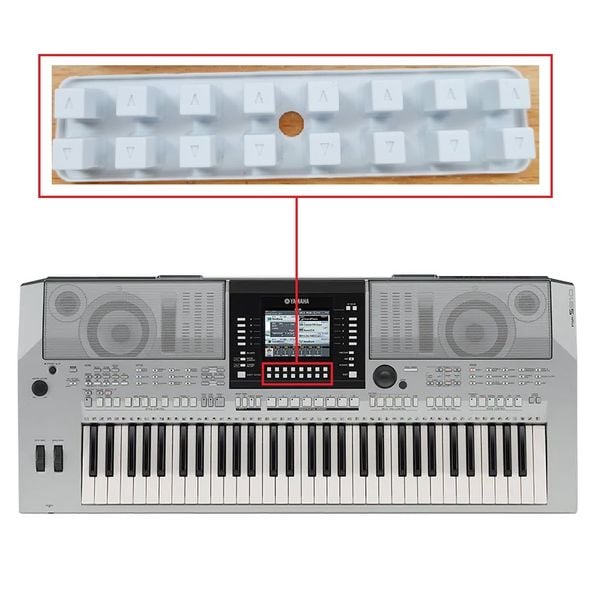 Nút Nhấn Tăng Giảm 1-8 dưới màn hình Yamaha PSR S700, S710, S900, S910
