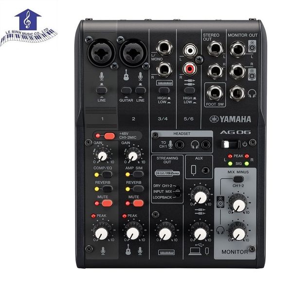 Bàn Trộn Mixer Livestream Yamaha AG06 MK2 B