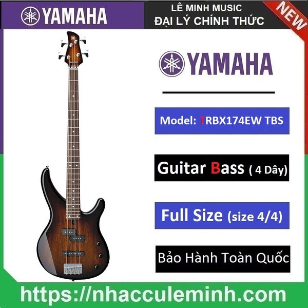 Đàn Guitar Bass Yamaha TRBX174EW