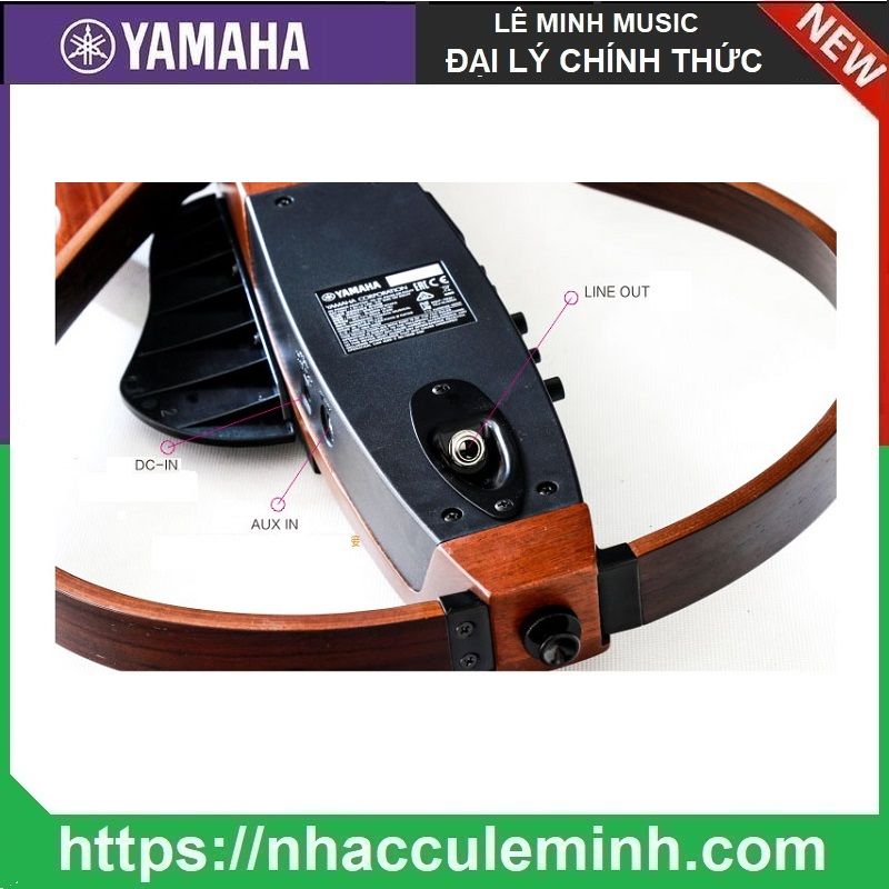 Đàn Guitar Silent Yamaha SLG200N màu Translucent Black
