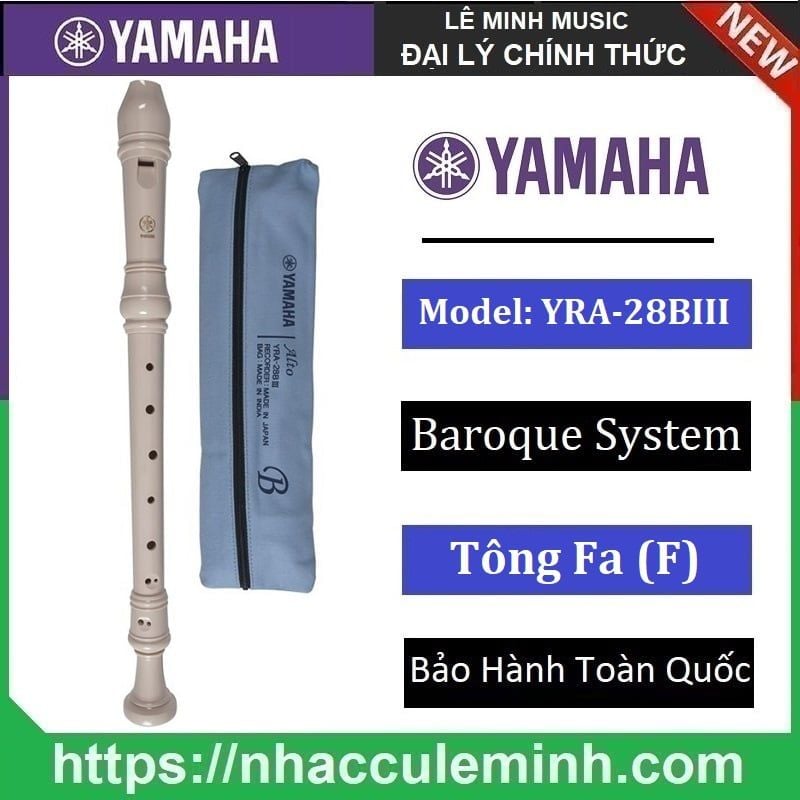 Sáo Recorder Yamaha Alto YRA-28BIII/ YRA-27III