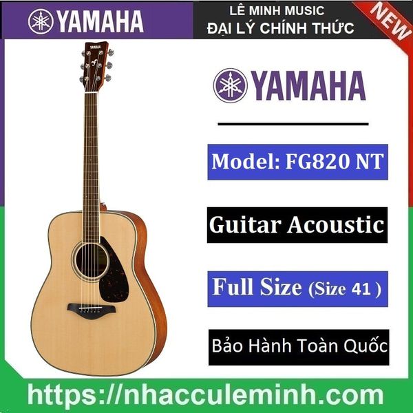 Đàn Guitar Yamaha FG820 – Guitar Acoustic Chính Hãng