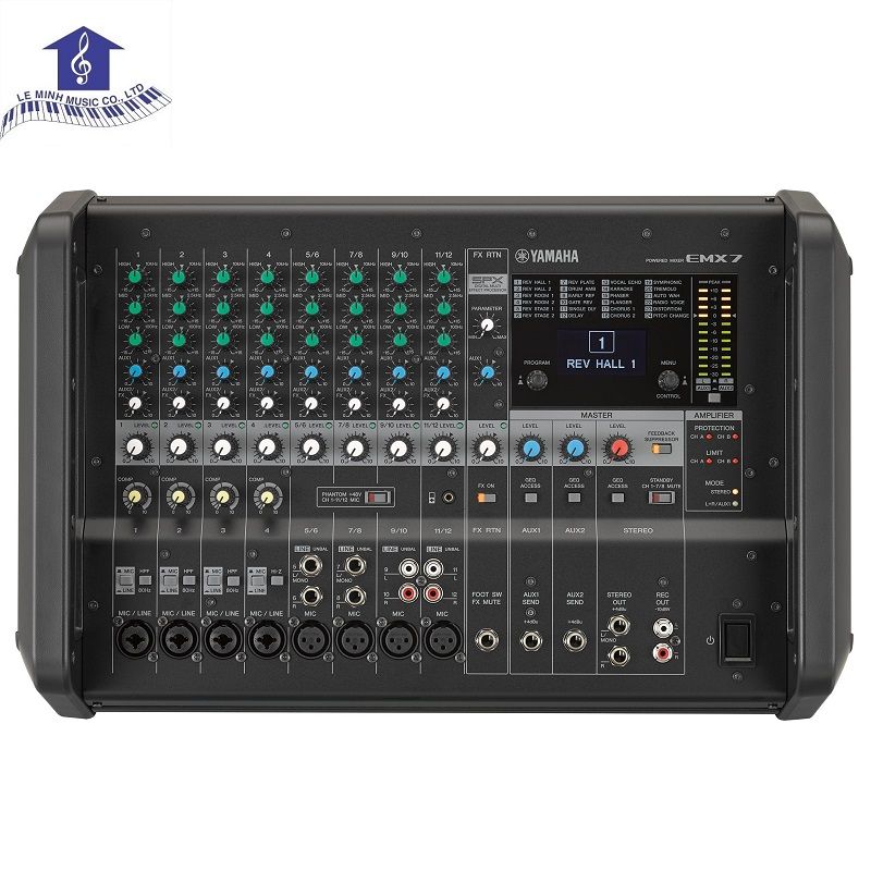 Bàn Trộn Mixer Analog Kèm Công Suất Yamaha EMX7