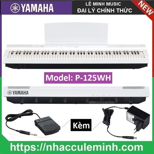 Đàn Piano Điện Yamaha P125 WH