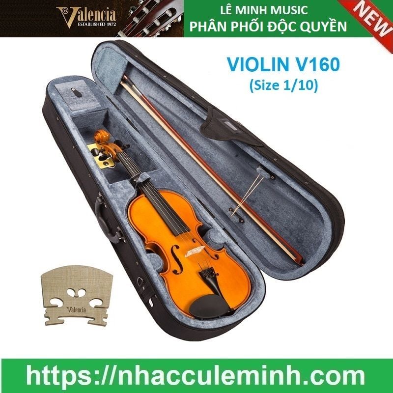Đàn Violin Valencia V160 1/10 Outfit