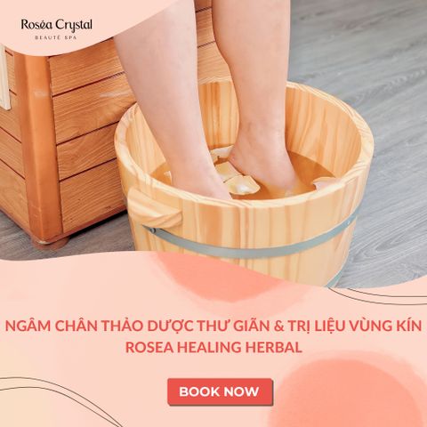  Liệu trình ngâm chân thảo dược, thư giãn & trị liệu vùng kín Rosea Healing Herbal 