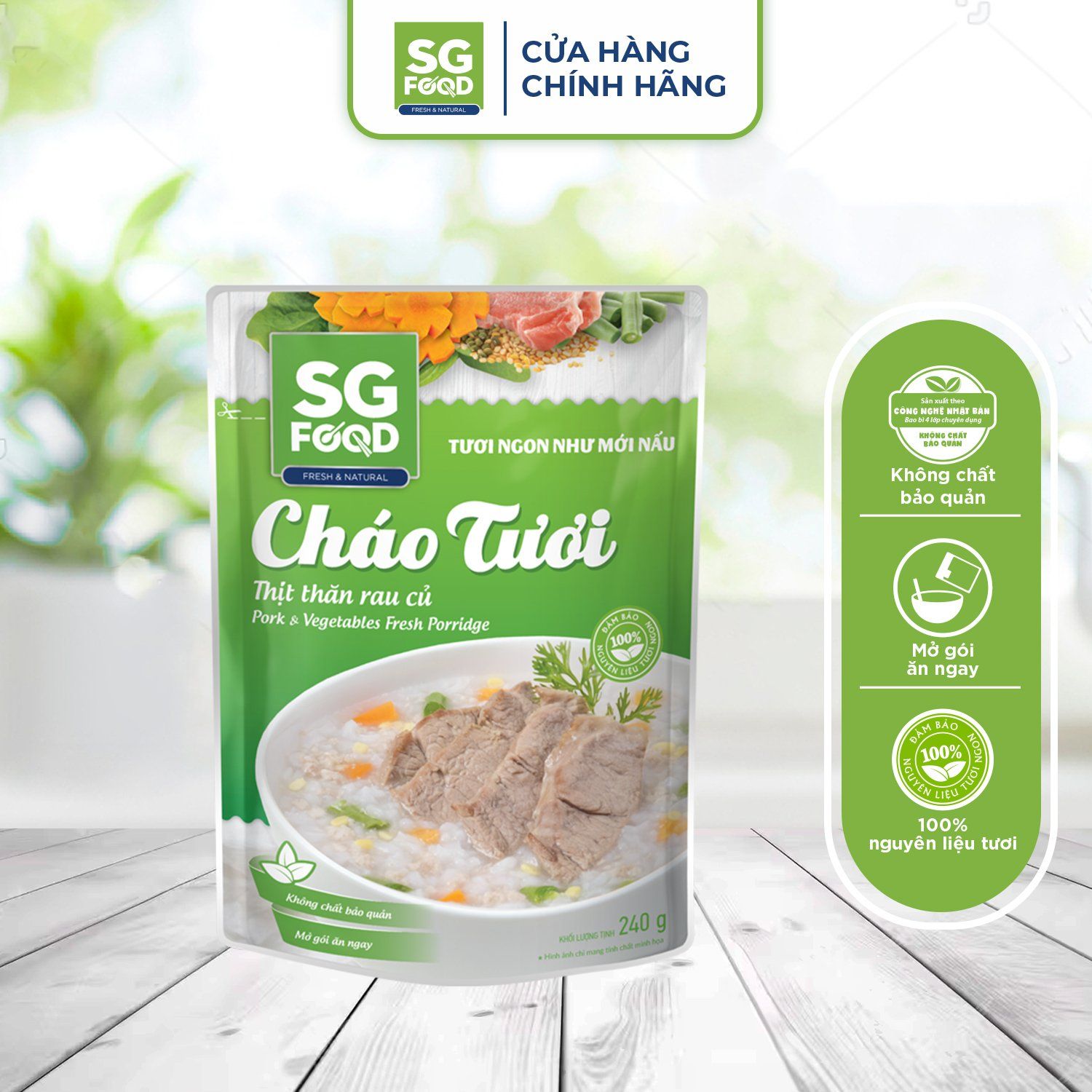 chao tuoi deli thit than rau cu 240g