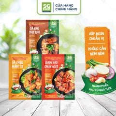 combo 3 goi xot gia vi hoan chinh du vi suon xao chua ngot ca kho thit kho ga chien mam toi