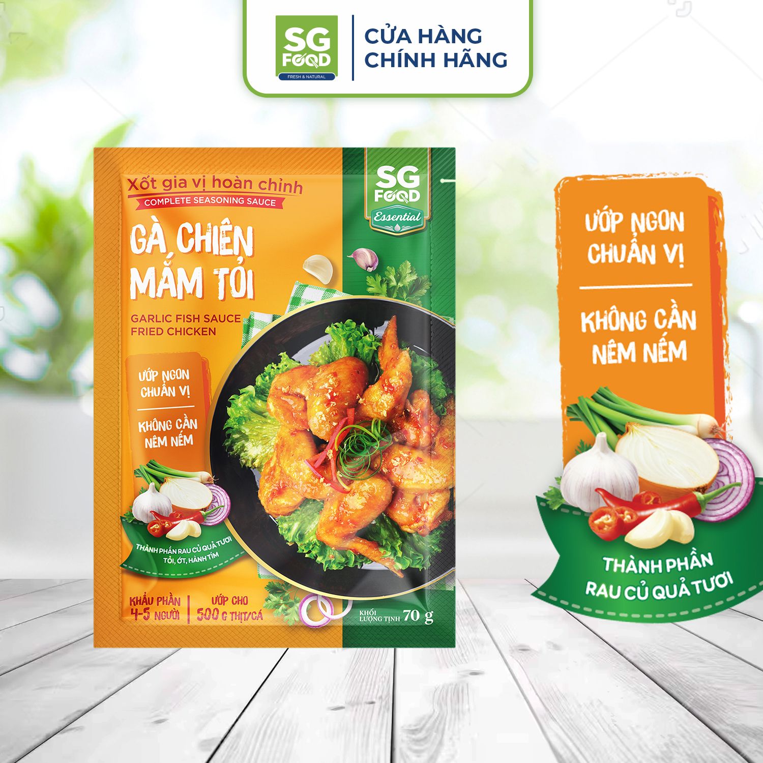 xot gia vi hoan chinh ga chien mam toi 70g