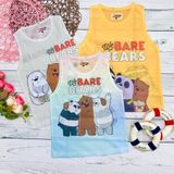  Áo thun ba lỗ lưới We Bare Bears 