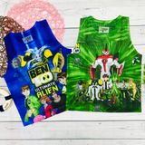  Áo thun ba lỗ lưới Ben10 Siêu ngầu 