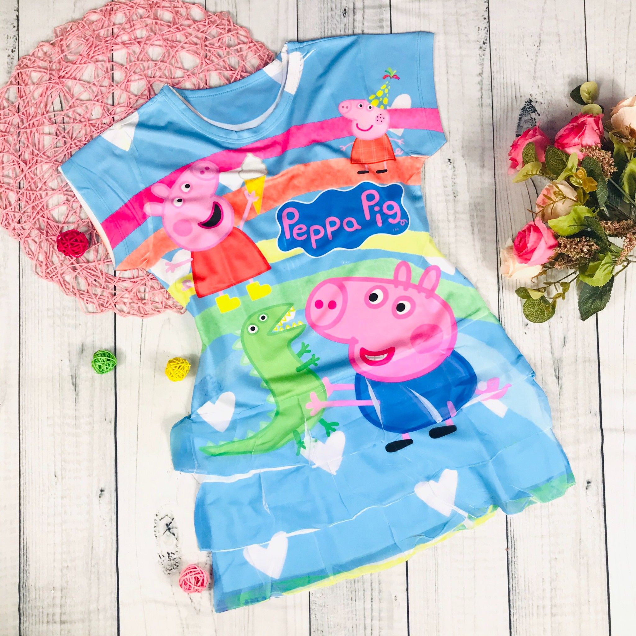  Đầm tầng Heo Peppa xinh xắn 