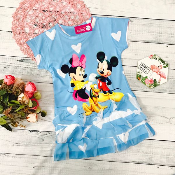  Đầm tầng Mickey dễ thương 