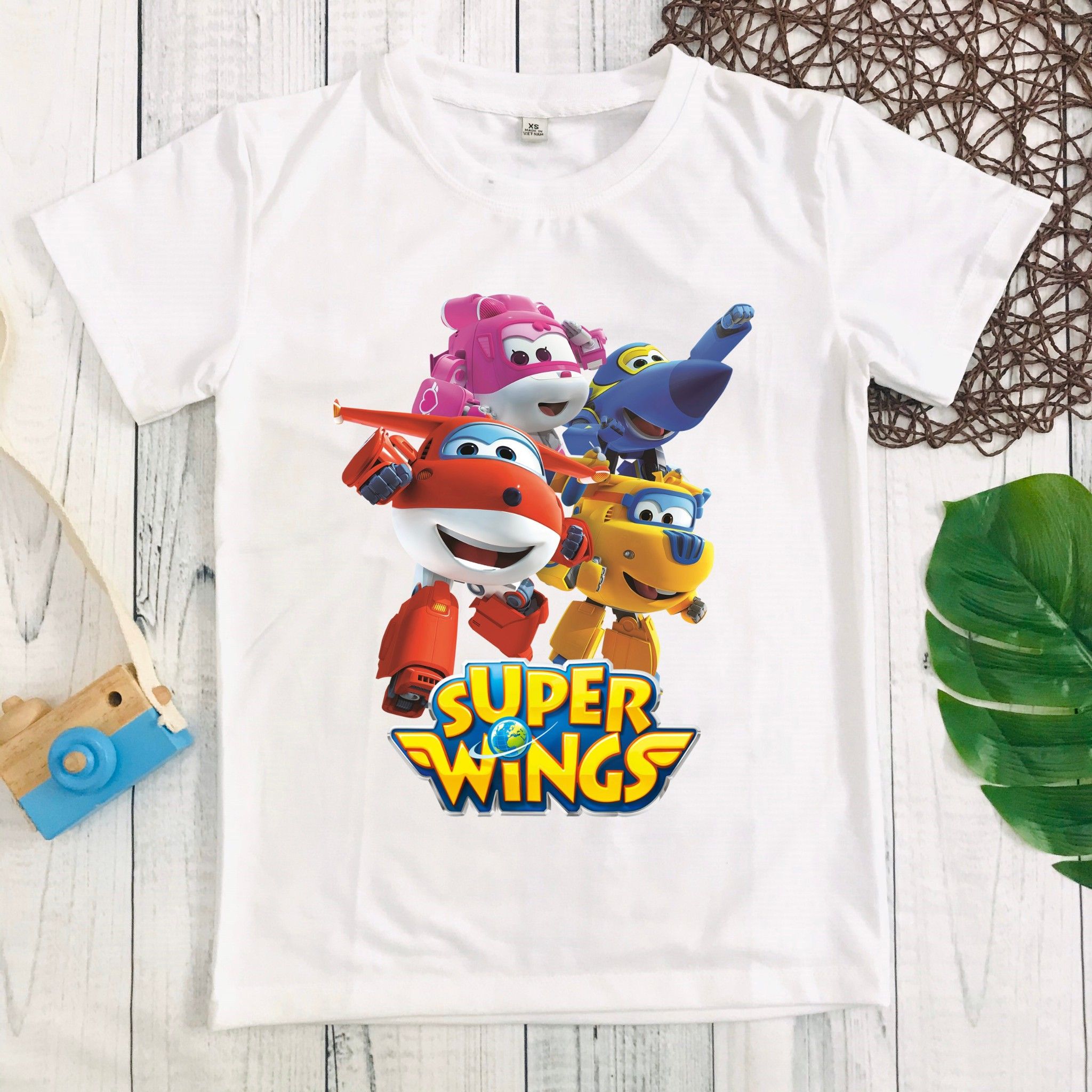  Áo thun Super Wings bé trai 