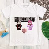  Áo thun Minecraft bé gái 