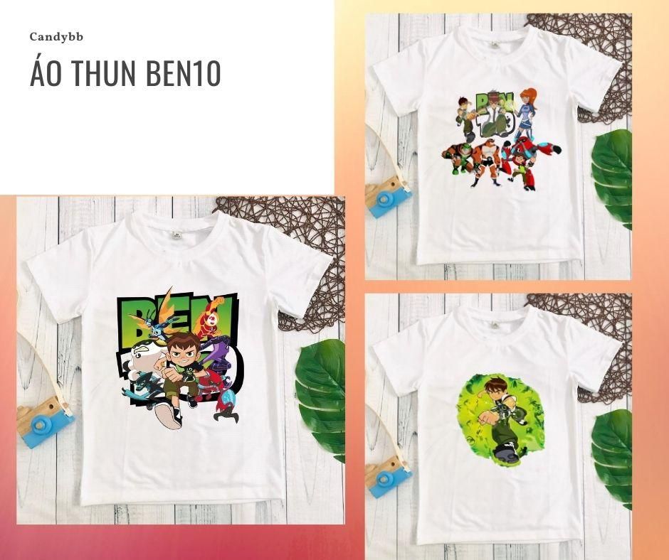  Áo thun Ben10 mẫu mới cho bé trai 