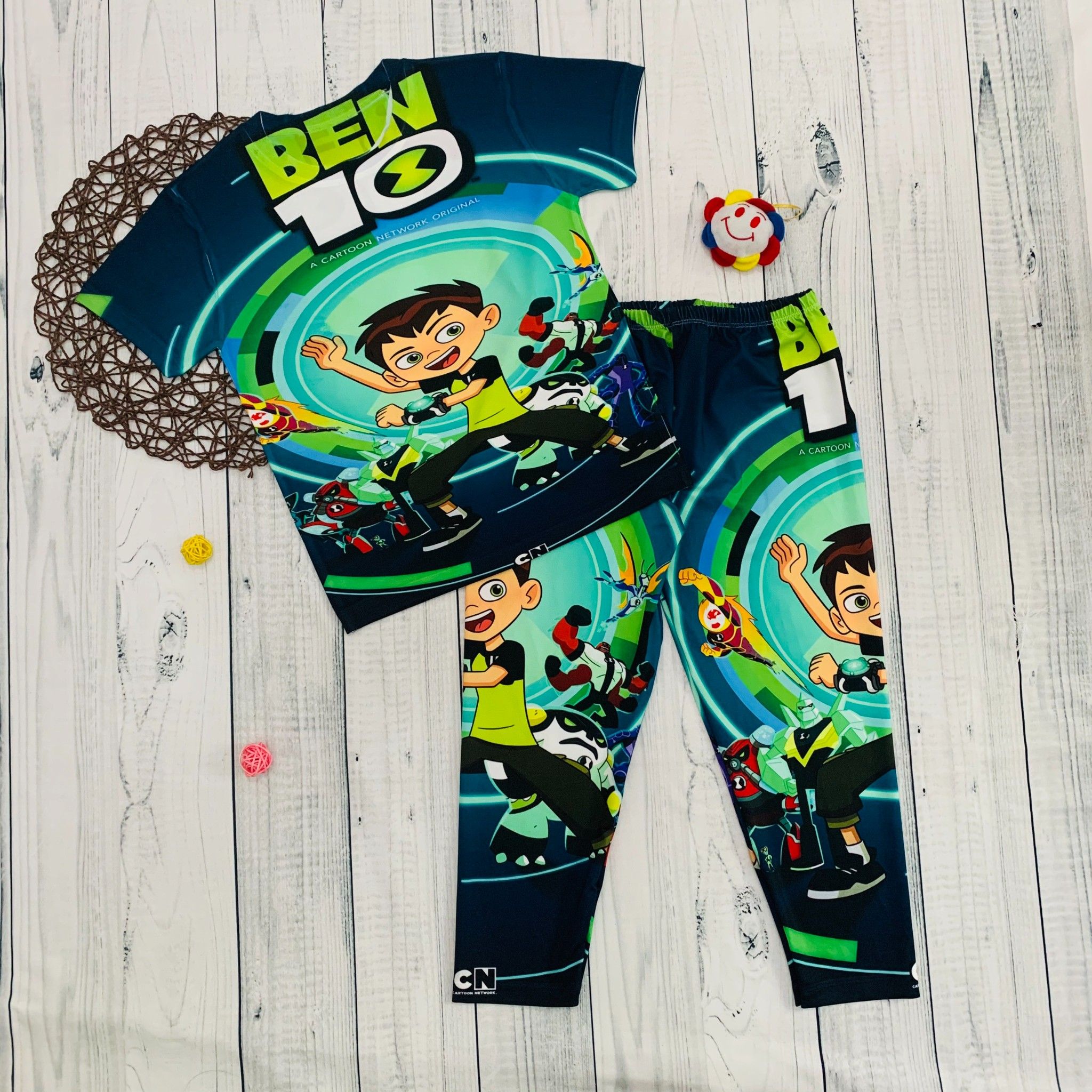  Bộ dài tay ngắn Ben10 bé trai 