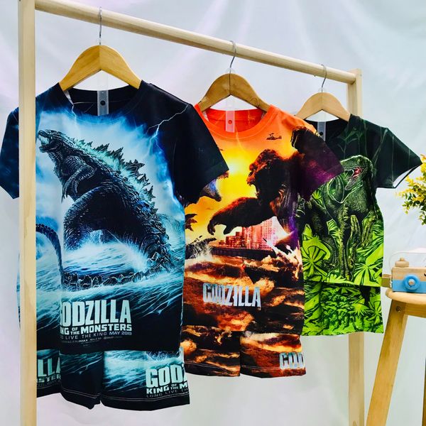  Bộ thun lạnh Godzilla siêu ngầu cho bé 