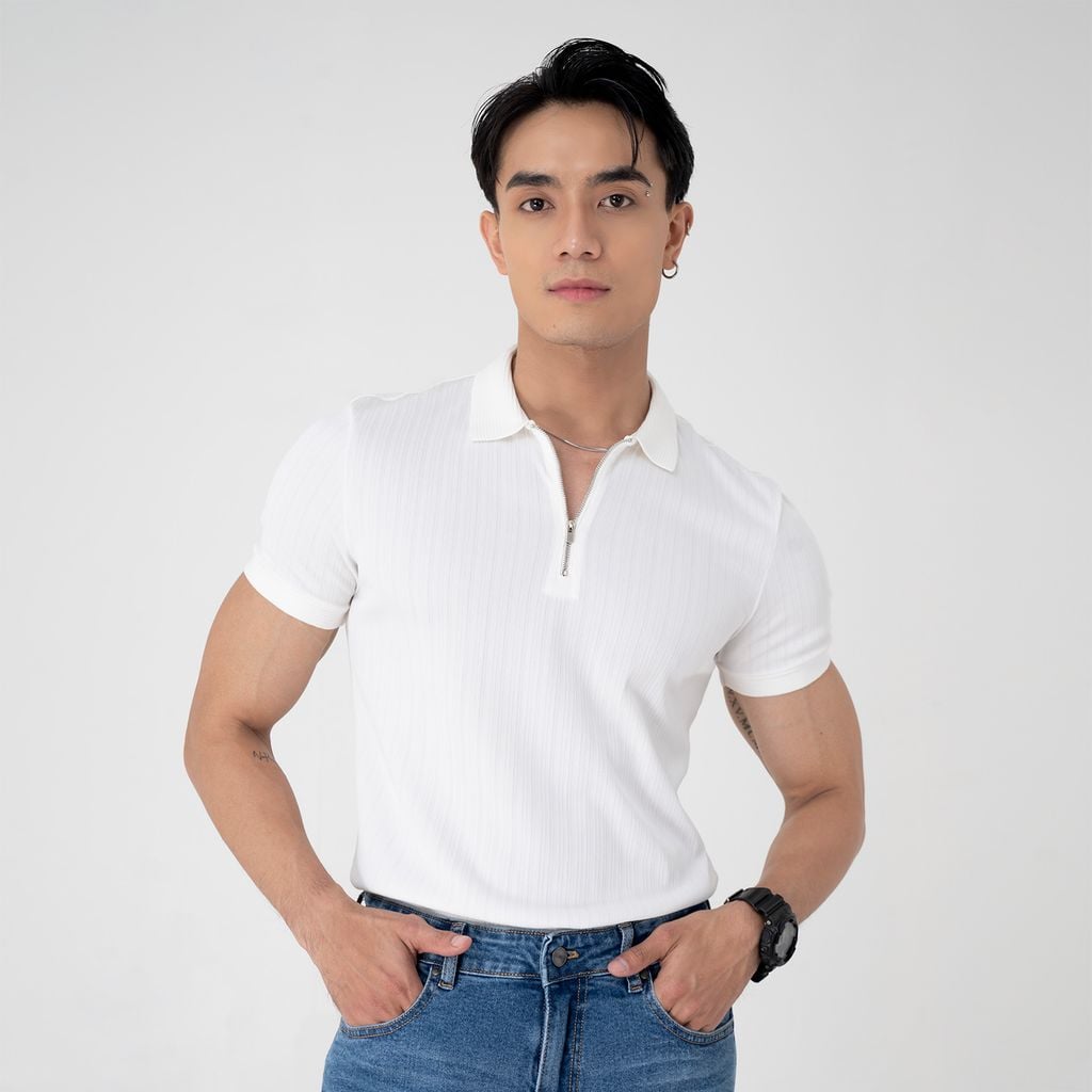 Áo Polo Trụ Dây Kéo R1300 BB146