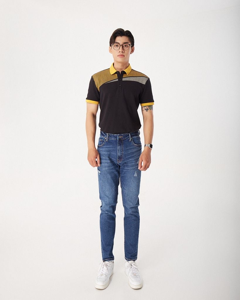 Áo Polo Nam In Sọc R1300BB219