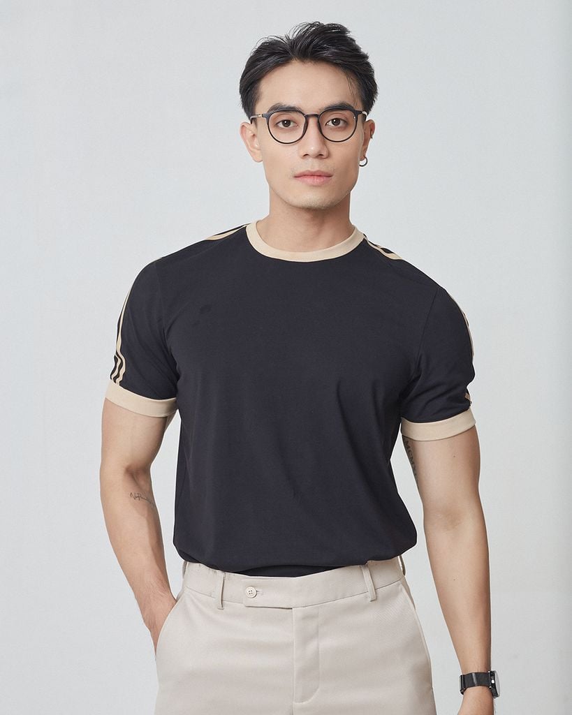 Áo Thun Phối Bo CS1210 BC179