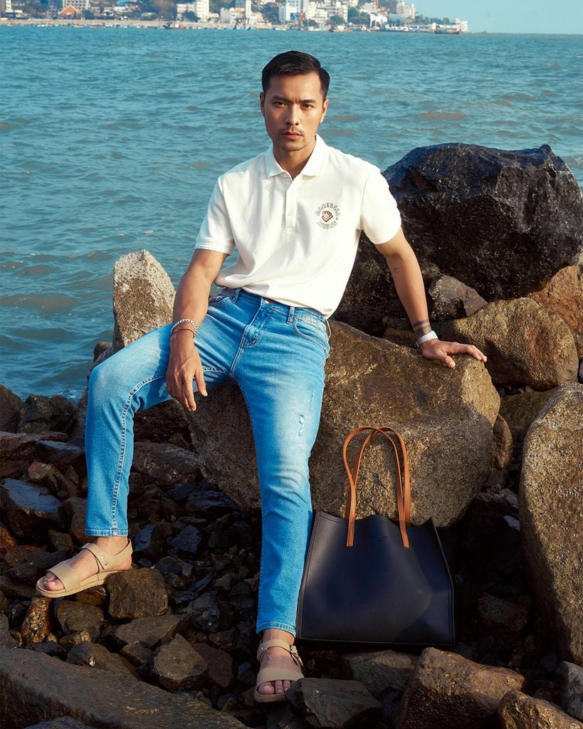 Áo Polo Nam In Chữ R1300BB168