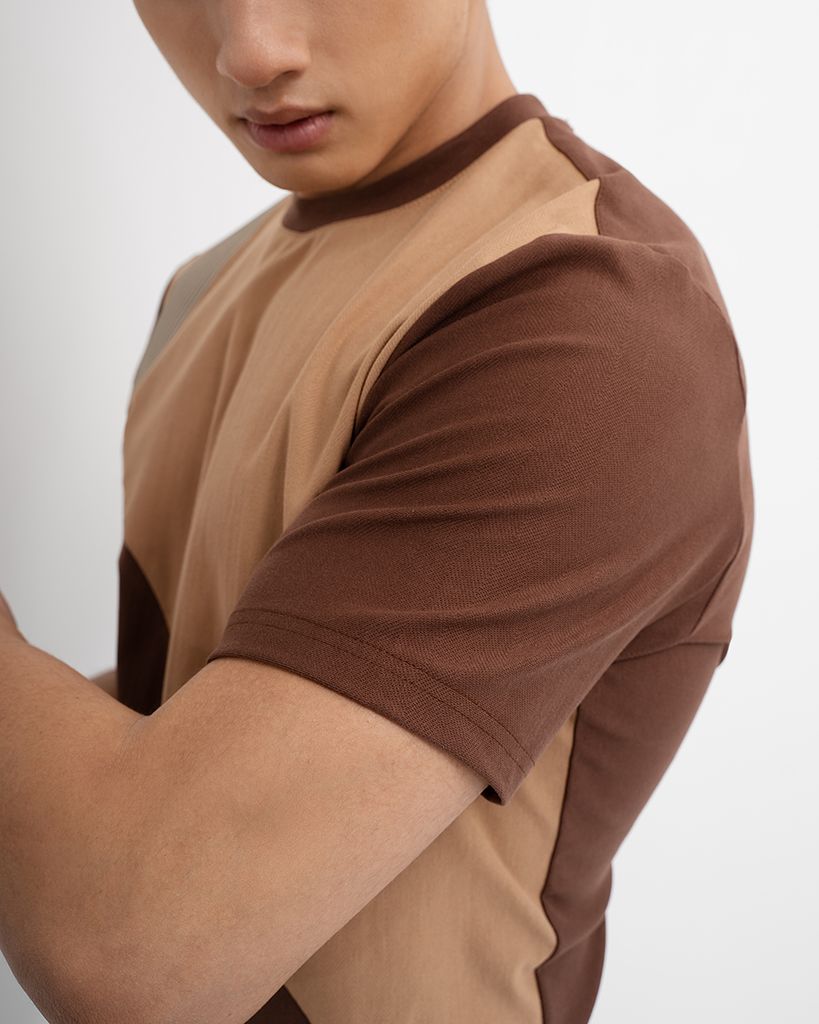 Áo Thun Nam Ghép Màu CS1210BB317