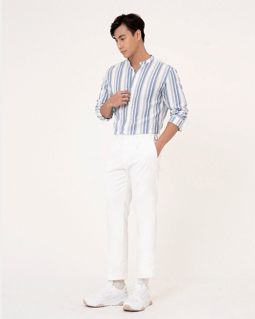 Sơ Mi Tay Dài Cổ Trụ R1621BB354