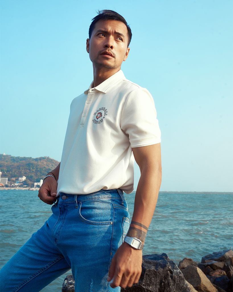 Áo Polo Nam In Chữ R1300BB168