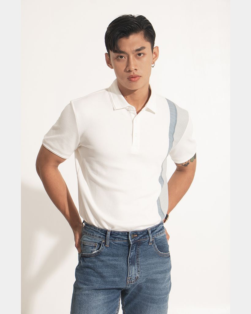 Áo Polo Nam In Sọc R1300BB147