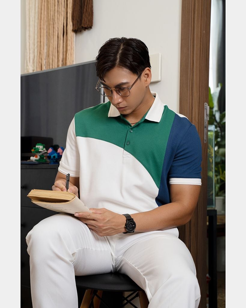 Áo Polo Ghép Màu R1300BB382