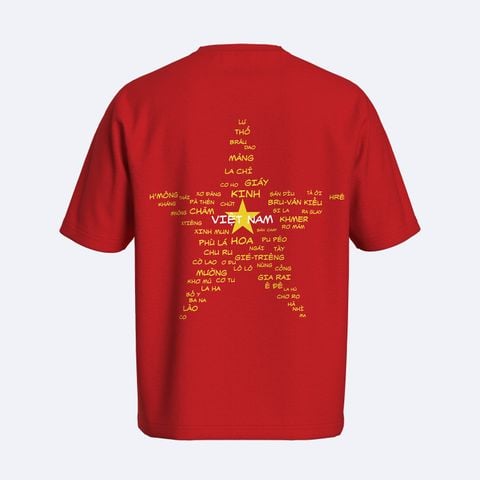 Áo Thun 54 Dân Tộc - Red Oversize - O1210 BE577