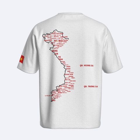 Áo Thun 63 Tỉnh Thành - White Oversize - O1210 BE579