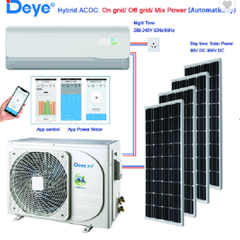 Điều hòa không khí Năng lượng Mặt trời Deye 24000BTU sử dụng cả AC/DC