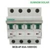 APTOMATMỘT CHIỀU MCB DC 3P 63A-750V SUNNOM