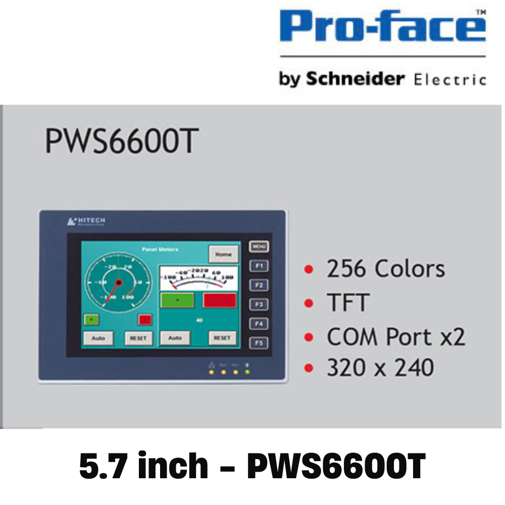 [5.7 inch - PWS6600T] Màn hình cảm ứng HMI Hitech 5.7 Inch 256 Color