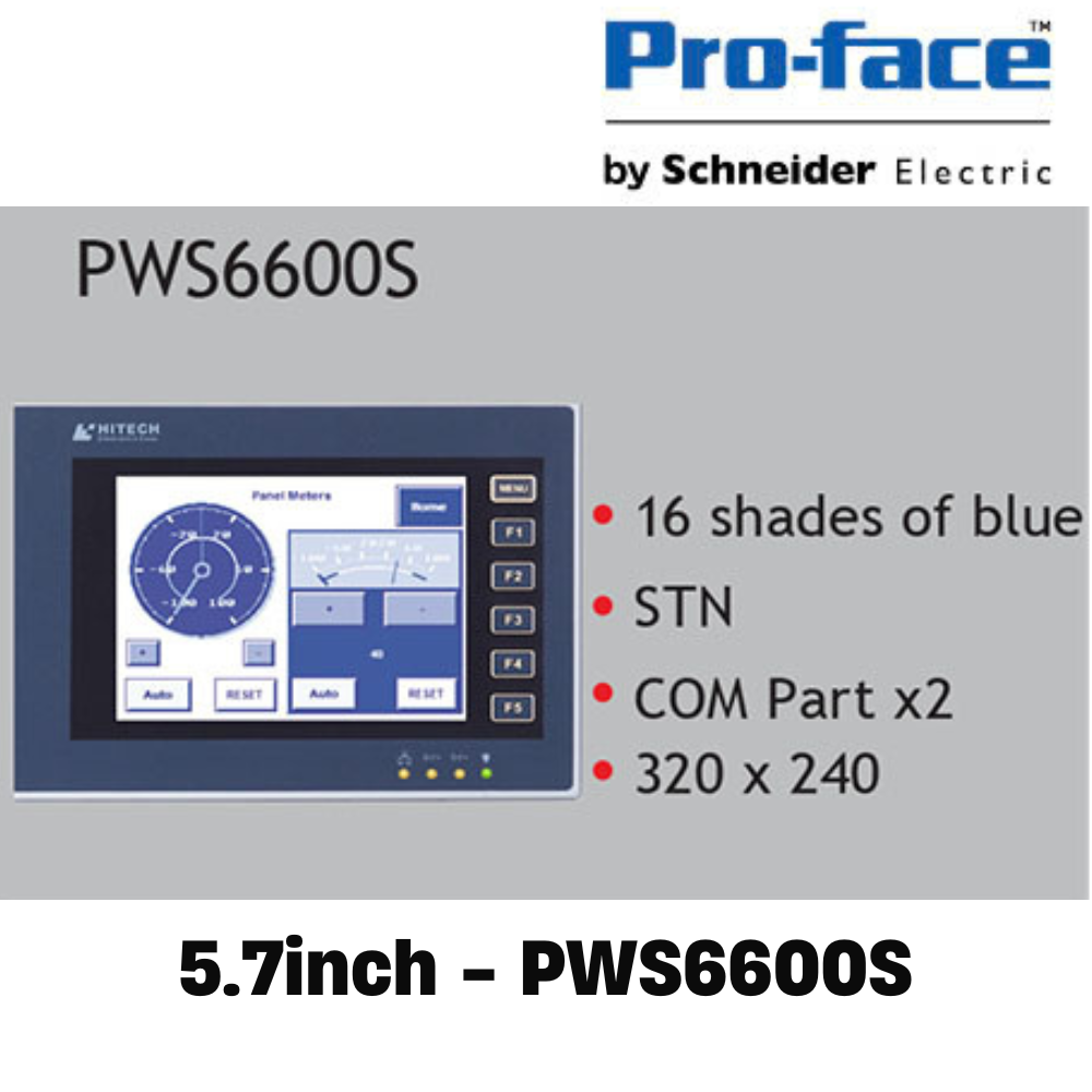 [5.7inch - PWS6600S] Màn hình cảm ứng HMI Hitech 5.7 Inch Mono STN LCD
