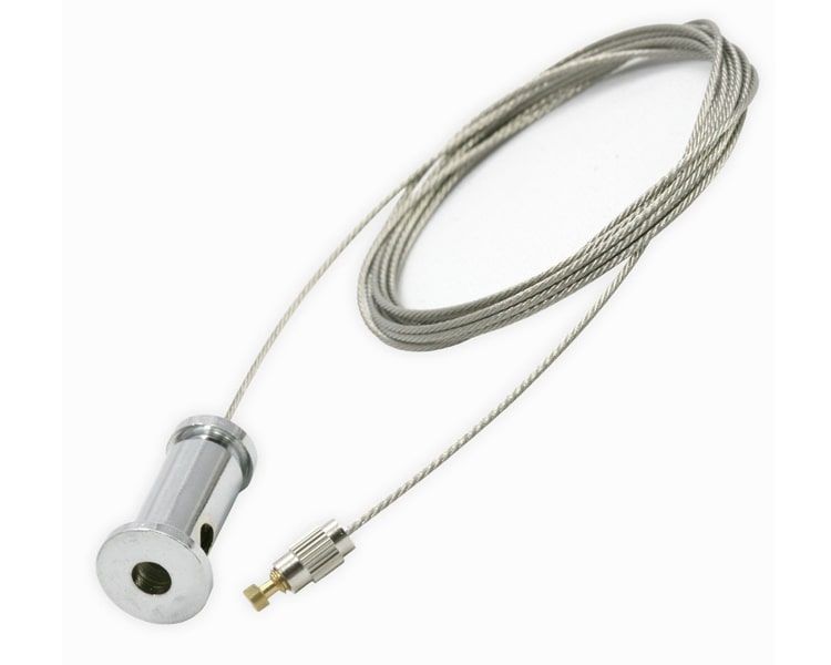 Dây cáp treo thả đèn + ốc vít + Đế